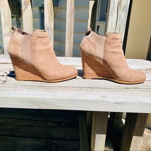 Brown Leather Wedges